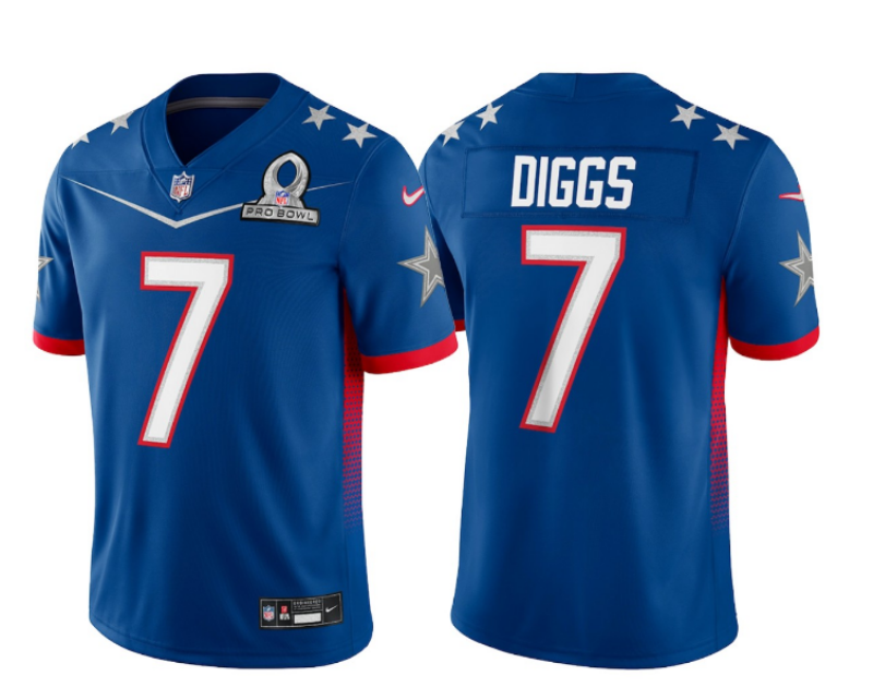 2022 Men Dallas cowboys #7 Diggs Nike blue Pro bowl Limited NFL Jersey ->nfl hats->Sports Caps